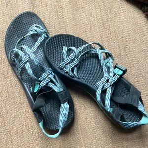 Blue and black chacon size 10 women